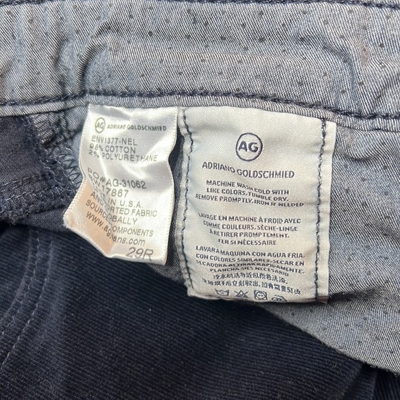 Adriano Goldschmied Navy Corduroy Pant - Picture 4 of 5